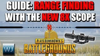 GUIDE How to RANGE FIND with the NEW 8X SCOPE Measure distance to players  PUBG [upl. by Tirzah]