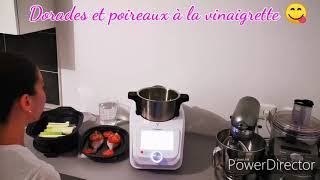 Dorades vapeur et poireaux vinaigrette de Monsieur Cuisine connect [upl. by Anadal]