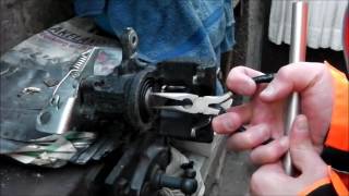 Rear Brake Caliper Homemade Piston Rotation Tool [upl. by Tal]