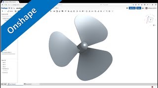 95 Schiffsschraube  Propeller  Onshape Training  Part Design [upl. by Aztiray]