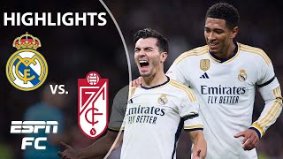 Real Madrid vs Granada  LALIGA Highlights  ESPN FC [upl. by Rebmac418]