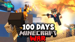 Surviving 100 Days in a Minecraft MODDED WAR INTENSE [upl. by Arjan]