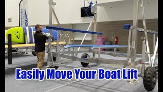 How To Easily Move Your Boat Lift [upl. by Kostival]