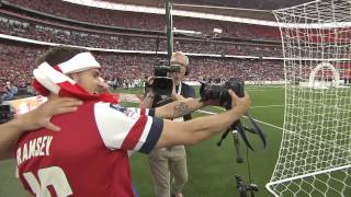 Arsenal FA Cup final pitchside celebrations [upl. by Lirbaj980]