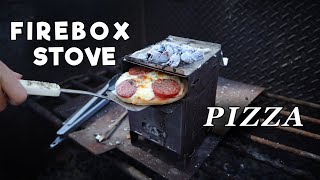 Using the FIREBOX STOVE as an oven to cook mini WOODFIRED PIZZAS [upl. by Alphonsa]