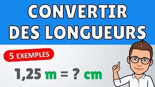 Comment convertir des longueurs  ✅ 5 exemples  Mathématiques  Conversions [upl. by Papke371]