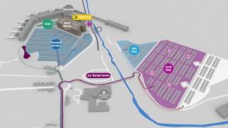 Edinburgh Airport 3D Car Park Location Map [upl. by Jarrid]