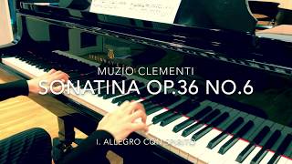 Clementi Sonatina Op36 No 6 First Movement I Allegro Con Spirito [upl. by Jarin]