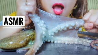 ASMR RAW OCTOPUS SPEACIAL FOOD FROM KOREAN EATING SOUNDS  LINHASMR [upl. by Resee]