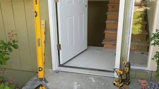 Jeld Wen Front Door Installation  Really crappy products and craftsmanship PART 1 [upl. by Enyledam]