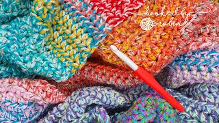 The Ultimate Stash Buster Blanket  Crochet Scrap Blanket 🧶 SUPER EASY [upl. by Azne930]