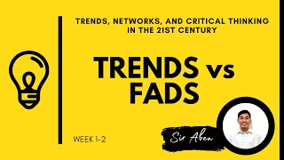 TRENDS VS FADS [upl. by Ellecram]