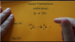 Writing Alpha Decay Nuclear Equations [upl. by Halilahk608]