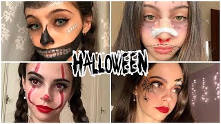 4 TRUCCHI PER HALLOWEEN LAST MINUTE 🤡🕷 [upl. by Oria]