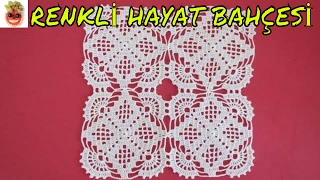 Dantel Kare Motif  Masa Örtüsü Modeli  Anlatımlı Yapılışı  Örgü Dantel Oya El İşi [upl. by Hamford326]