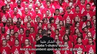 Alhamdoulillah  Tala Ala Al Badru Alayna  French Canadian Choir with Lyrics [upl. by Jeraldine734]