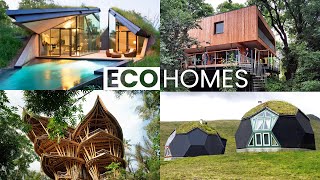 10 EcoFriendly and Sustainable Houses  Green Building Design [upl. by Fidole367]