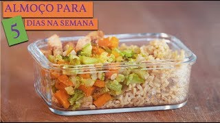 ALMOÇO PARA 5 DIAS DA SEMANA  MARMITAS CONGELADAS [upl. by Dorri]