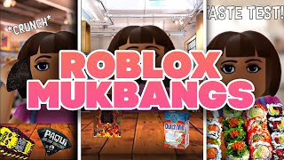 Dora Roblox MUKBANG 3 mins compilation 🍟🍜🍱 [upl. by Adiasteb]