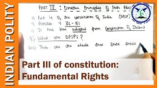 Directive Principles of State Policy  Part 4 of Indian Constitution  Indian Polity  SSC CGL [upl. by Shumway]