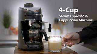 4 Cup Espresso amp Cappuccino Machine [upl. by Kieger]