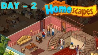 HOMESCAPES GAMEPLAY  DAY 2  Android  iOS  Walkthrough  2 [upl. by Murdock486]