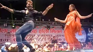 Full Video  खेसारी और सपना के एक साथ स्टेज शो  Khesari Lal Sapna Chaudhri Aankopur Stage Show 2018 [upl. by Eam649]