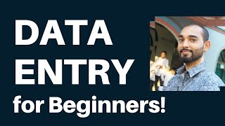 Data Entry Tutorial for Beginners [upl. by Doherty]