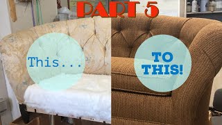 DIY  Upholstering A Sofa PART 5 Upholstery Stage II [upl. by Namaan]