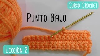 Crochet para principiantes punto bajo [upl. by Bow]