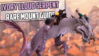 Ivory Cloud Serpent Rare Mount Guide  Patch 83 WoW  ZanTien Lasso [upl. by Joacimah]