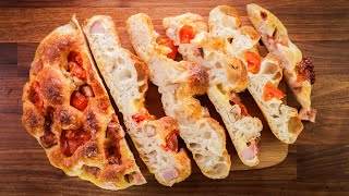 Super Quick amp Delicious Focaccia  Easy Italian Flatbread Recipe [upl. by Ailemaj335]