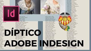 MAQUETACIÓN DÍPTICO  ADOBE INDESIGN TUTORIAL [upl. by Nolra]