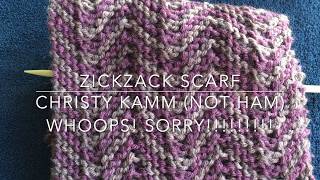 ZickZack Scarf Tutorial [upl. by Abey]