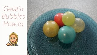 Edible Gelatin Bubbles  How to [upl. by Ssidnak]