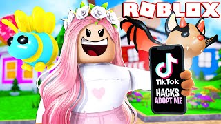 Adopt Me Viral TikTok Hacks that ACTUALLY WORK Must Try  Kin Tin Plays [upl. by Gwenora49]