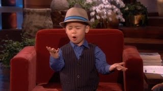 FourYearOld YouTube Sensation Sings for Ellen [upl. by Jemmie]