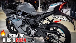 ⚡TOP 6⚡ Upcoming Twin Cylinder Bikes in 2024 🔥 Launching This Month 💥 400cc to 600cc Bikes [upl. by Mady]