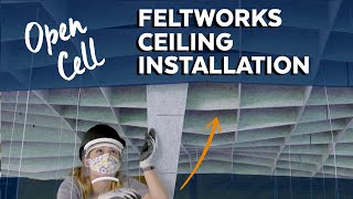 Open Cell Ceilings Installation  FELTWORKS Open Cell  Armstrong Ceiling Solutions [upl. by Alohs]