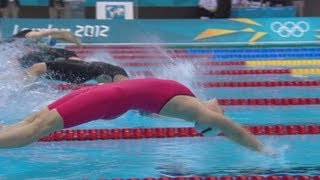 Womens 200m Backstroke SemiFinals  London 2012 Olympics [upl. by Imhsar]