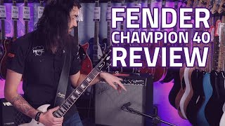 Fender Champion 40 Guitar Amplifier Combo  Demo Review [upl. by Shara]