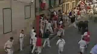 Pamplona bull run [upl. by Ahsinrat]