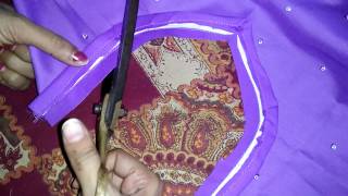 Simple salwar kameez cutting and stitching [upl. by Odysseus]