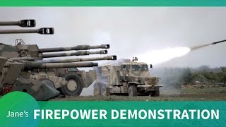 Rheinmetall Denel Munition show their firepower capabilities [upl. by Lusar]