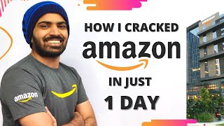 How I prepared for Amazon in just 1 Day 😱 My Amazon Interview Experience  Amazon Interview Question [upl. by Andree]