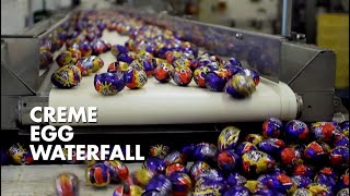 Inside Cadbury CREME EGG WATERFALL [upl. by Calandria]