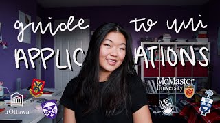 A BASIC GUIDE TO CANADIAN UNIVERSITY APPLICATIONS ✩ ontario ed  Allie C [upl. by Lanos]