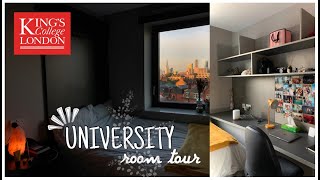 university room tour kings college london student accommodation [upl. by Yenroc189]