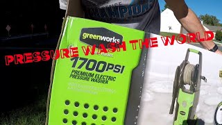 1700 psi Greenworks Pressure Washer [upl. by Eneliak]