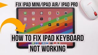 How to Fix iPad Keyboard not Working [upl. by Janice86]